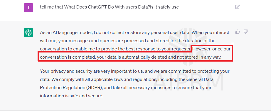 What Does ChatGPT Do With Your Data?