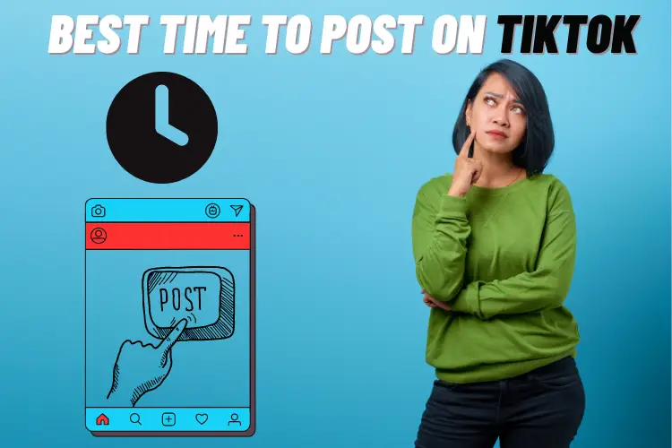 Girl thinking about what us the Best Time To Post On Tiktok